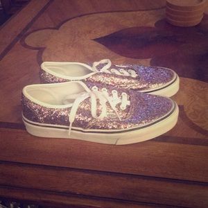 Pink Glitter Vans